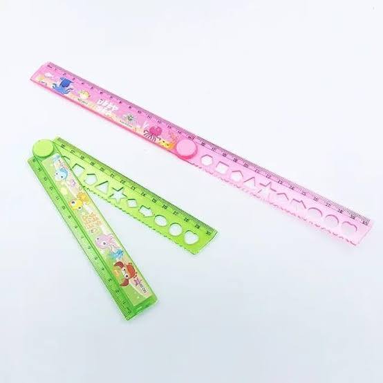 Myly-XBB Plastic Folding Scale Carton Printed-30cm