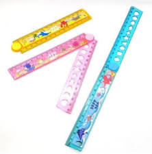Myly-XBB Plastic Folding Scale Carton Printed-30cm