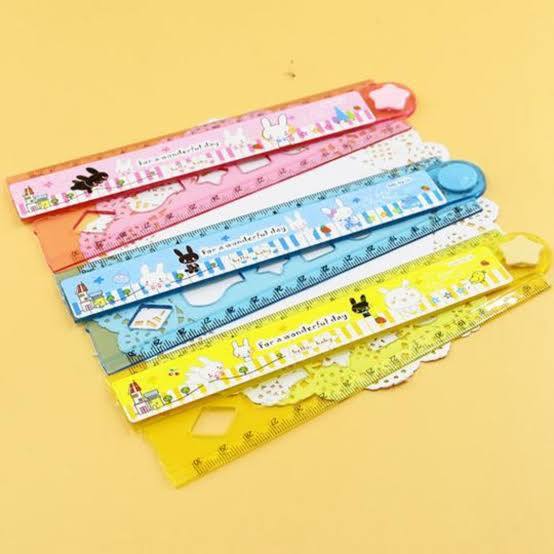 Myly-XBB Plastic Folding Scale Carton Printed-30cm