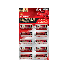 Eveready Ultima 2015 Alkaline AA Battery (1 Pack 10 number)
