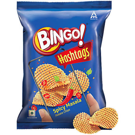 Bingo Masala Chips 12g (Pack of 16)