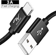 Wayona USB Type C Short 65W/3A Fast Charging Data Cable for Powerbank, Android Auto, Apple CarPlay, Samsung Galaxy S24, S23, S22, S21, S20, iPhone 15, 15 Pro, 15 Pro Max, 15 Plus (0.25M, Grey)