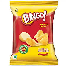 Bingo Original Chilli Sprinkled Chips 25.5 g (Pack of 12)