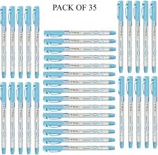 Doms INXTRA 0.7mm BALLPOINT PENS|SOFT RUBBERIZED GRIP FOR COMFORTABLE & SMOOTH WRITING| CONTAINS 40 PCS| INK BLUE