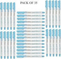 Doms INXTRA 0.7mm BALLPOINT PENS|SOFT RUBBERIZED GRIP FOR COMFORTABLE & SMOOTH WRITING| CONTAINS 40 PCS| INK BLUE