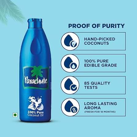 Parachute Coconut Oil 600 ml - Bottle