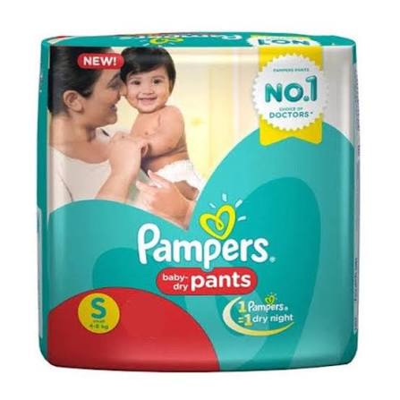 Pampers Pants Small, Baby Dry (Pack of 4)