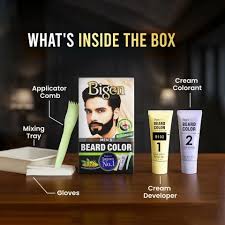 Bigen Mens Beard Colour Natural Black B101 40G