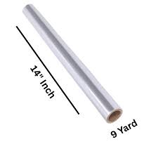 Mitra Silver Book Cover Roll Transparent-14"x9Yard