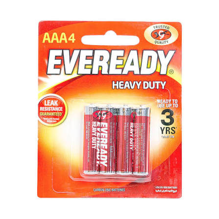 Eveready Czn Battery Red HD AAA 1012 (1 Pack 1o Peces)