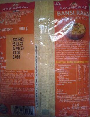 Aashirvaad Bansi Rava 500 g