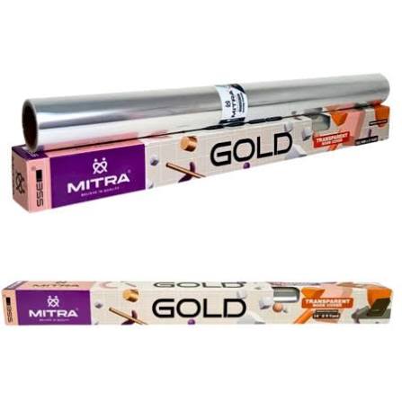 Mitra Silver Book Cover Roll Transparent-14"x9Yard
