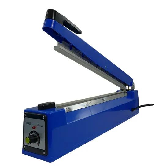 GOBBLER 200mm 8" Inch Electric Heat Sealing Machine for Plastic Bags Impulse Sealer Metal Body - White (PFS-200 MT)