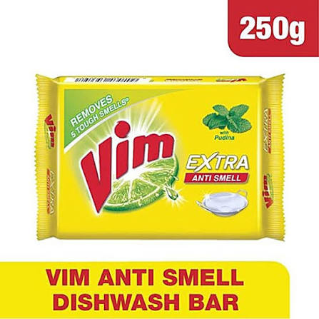 Vim Extra Anti Smell pudina Dishwash Bar 115g