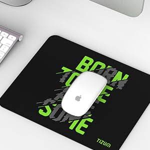 Tizum Mouse Pad with Anti-Slip Rubber Base & Ultra-Smooth Surface | Washable, Spill-Resistant Print Design, Computer Mouse Mat for Laptop, Desktop & Office (Multicolor)