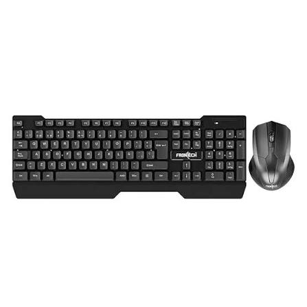 ZEBRONICS Companion 107 2.4GHz Wireless Keyboard & Mouse Combo, 104 Keys, UV Printed keycaps, 12 Integrated Multimedia Keys, 3 Button Mouse, 1200 DPI, High Precision, Advanced Optical Sensor (Black)