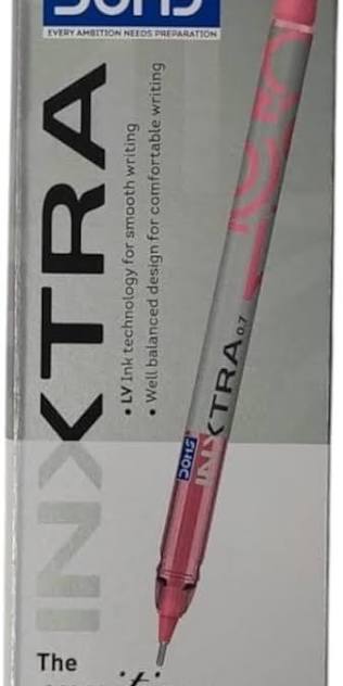 Doms INXTRA 0.7mm BALLPOINT PENS|SOFT RUBBERIZED GRIP FOR COMFORTABLE & SMOOTH WRITING| CONTAINS 40 PCS| INK BLUE