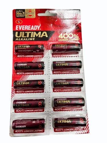 Eveready Ultima 2015 Alkaline AA Battery (1 Pack 10 number)