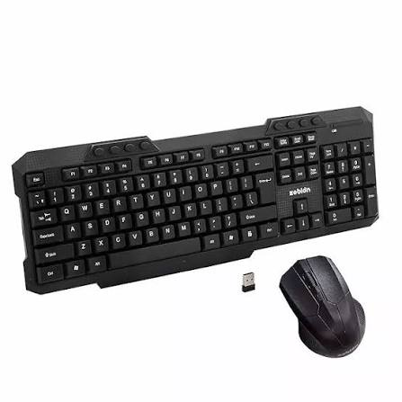 ZEBRONICS Companion 107 2.4GHz Wireless Keyboard & Mouse Combo, 104 Keys, UV Printed keycaps, 12 Integrated Multimedia Keys, 3 Button Mouse, 1200 DPI, High Precision, Advanced Optical Sensor (Black)